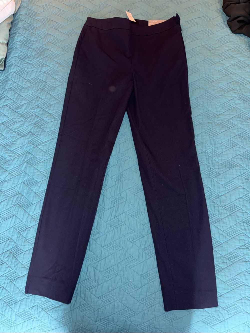 Classic Navy Slim Dress Pants